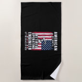 Serviette De Plage Engineer American Retired Operating Engineer (Devant)