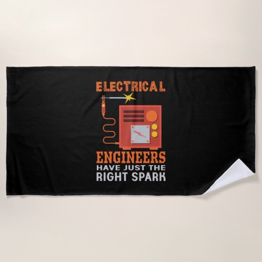 Serviette De Plage Engineer Electrical Engineers Have Just The Right (Devant)