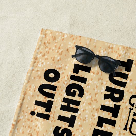 SERVIETTE DE PLAGE ENREGISTRER LES TORTUES (En situation)