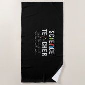Serviette De Plage Enseignant de la science de don (Devant)
