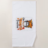 Serviette De Plage enseignant reconnaissant pour les femmes tombent g (Devant)