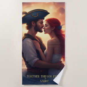 Serviette De Plage Ensemble à travers chaque tempête Romantique Pirat