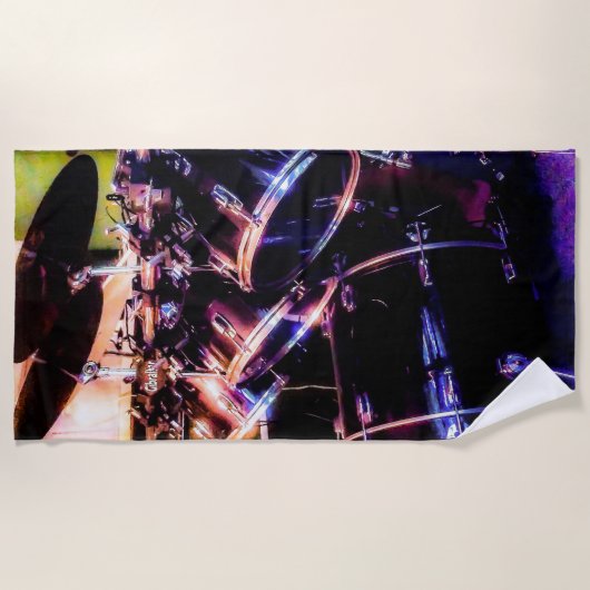 Serviette De Plage Ensemble de tambour (Devant)