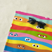 Serviette De Plage Ensemble Motif des yeux | Ajouter Votre Nom (En situation)