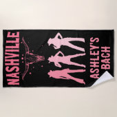 Serviette De Plage Enterrement de vie de jeune fille à Nashville, der (Devant)