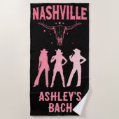 Serviette De Plage Enterrement de vie de jeune fille à Nashville, der (Devant)