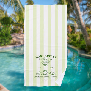 Serviette De Plage Enterrement de vie de jeune fille Margaritas et Ma