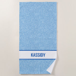 Serviette De Plage Enterrement de vie de jeune fille Navy + Blue Faux