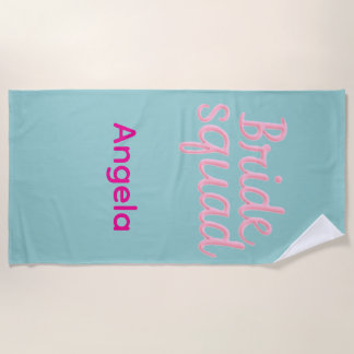Serviette De Plage Enterrement de vie de jeune fille personnalisé