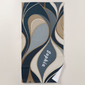 Serviette De Plage Enterrement de vie de jeune fille personnalisé ave (Devant)