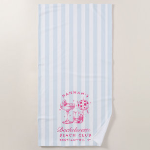 Serviette De Plage Enterrement de vie de jeune fille Rétro Disco Cock