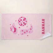 Serviette de plage enterrement vie jeune fille cow (Devant)