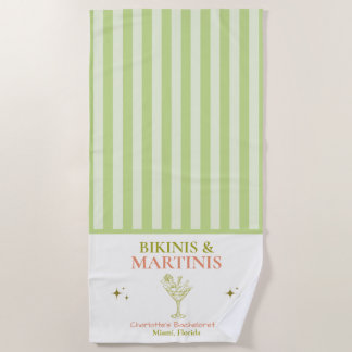Serviette De Plage Enterrements de vie de jeune fille Bikinis et Mart