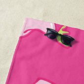 Serviette De Plage Envoyez des coeurs (En situation)
