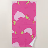 Serviette De Plage Envoyez des coeurs (Devant)