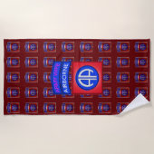 Serviette De Plage Épouse de l'armée de la 82e division aéroportée (Devant)