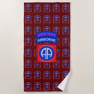 Serviette De Plage Épouse de l'armée de la 82e division aéroportée
