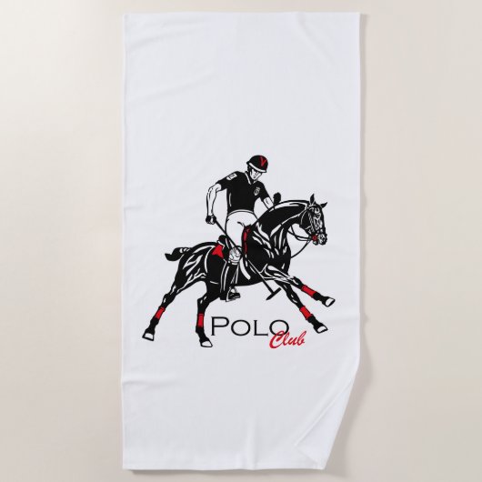 Serviette De Plage equestripolsport club (Devant)