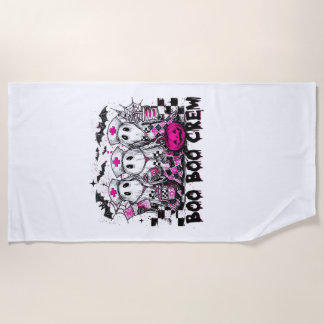 Serviette De Plage Équipage Boo Boo Halloween infirmière T-Shirt clas