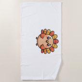 Serviette De Plage Équipage Citrouille Correspondant Pour Classi De V (Devant)