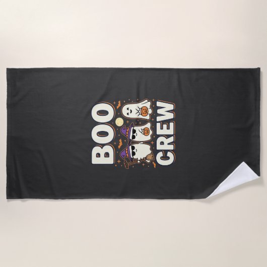 Serviette De Plage Équipe Boo fantômes de Halloween Conception vector (Devant)