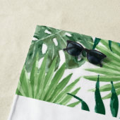 Serviette De Plage Équipe de bachelorette d'été tropicale (En situation)