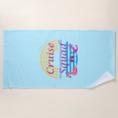 Serviette De Plage Équipe de croisière (Devant)