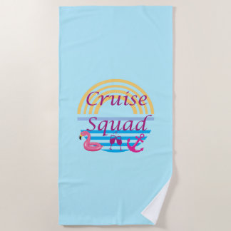 Serviette De Plage Équipe de croisière