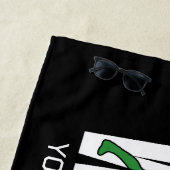 Serviette De Plage Équipe de lutte AJOUTER TEXTE École Varsity Lutteu (En situation)