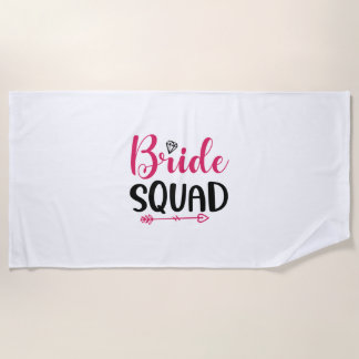 Serviette De Plage Équipe de mariée mariage