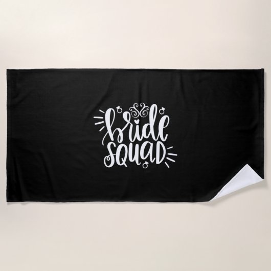 Serviette De Plage | Équipe de mariées (Devant)