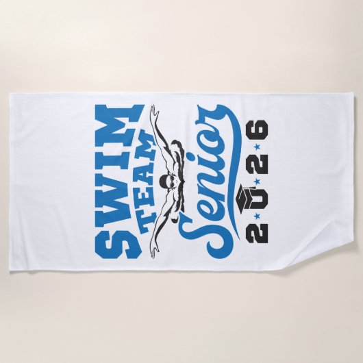 Serviette De Plage Équipe de natation Senior 2026 (Devant)