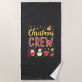 Serviette De Plage Équipe de Noël (2) (Devant)