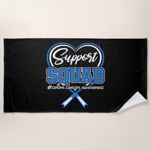 Serviette De Plage Équipe de soutien Colon (Devant)