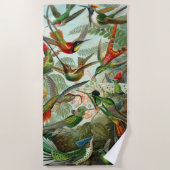 Serviette De Plage Ernst haeckel Hummingbirds Amusant (Devant)