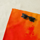 Serviette De Plage Éruption volcanique Art Abstrait (En situation)