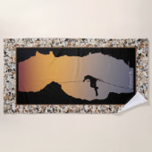 Serviette De Plage Escalade rocheuse (Devant)