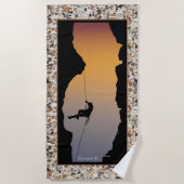 Serviette De Plage Escalade rocheuse (Devant)