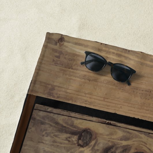 Serviette De Plage Escaliers éffrayants - Ancien escalier en bois (En situation)