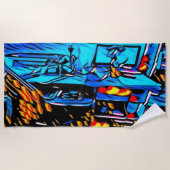 Serviette De Plage Espace de travail (Devant)