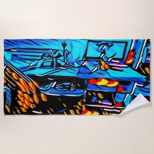 Serviette De Plage Espace de travail (Devant)