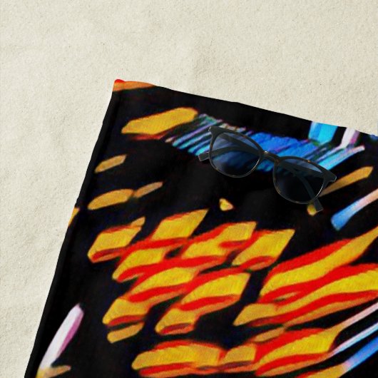 Serviette De Plage Espace de travail (En situation)