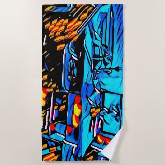 Serviette De Plage Espace de travail (Devant)