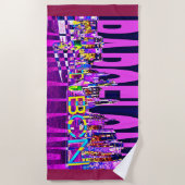 Serviette De Plage espagne barcelone (Devant)