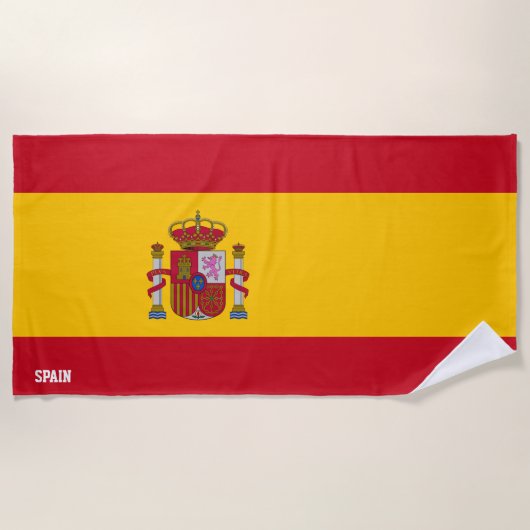 Serviette De Plage Espagne Drapeau splendide patriotique (Devant)