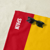 Serviette De Plage Espagne Drapeau splendide patriotique (En situation)