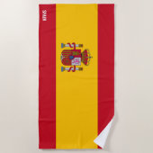 Serviette De Plage Espagne Drapeau splendide patriotique (Devant)