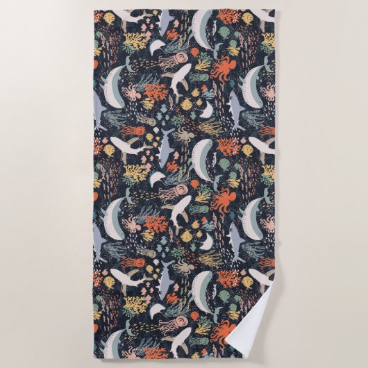 Serviette De Plage Espèce marine (Devant)