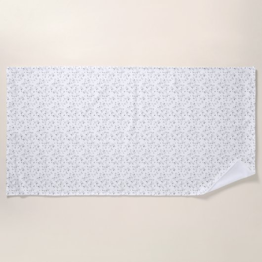 Serviette De Plage esquisse Design Quarante-Neuf (Devant)