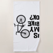 Serviette De Plage Est Mon Vélo OK Funny VTT (Devant)